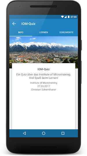 Microtraining  mobile learning Screenshot 1