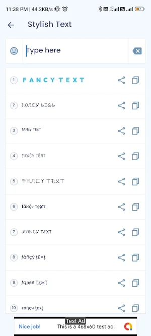 Stylish Fonts Screenshot 2