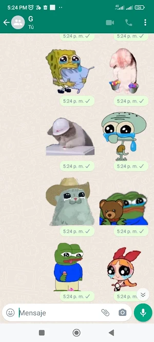 Stickers memes sad Screenshot 0