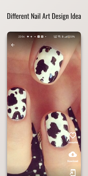 Cow Print Craze Nail Design Screenshot 0