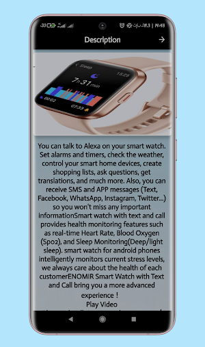 Enomir smart watch guide Screenshot 2