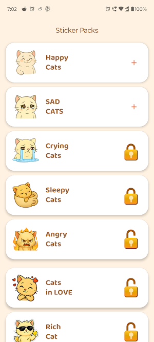 Cat Stickers by Stickerpur Screenshot 1