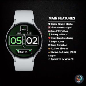 Cube Chronos - watch face Screenshot 1