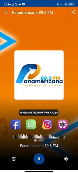 Panamericana 89.3 FM Screenshot 1