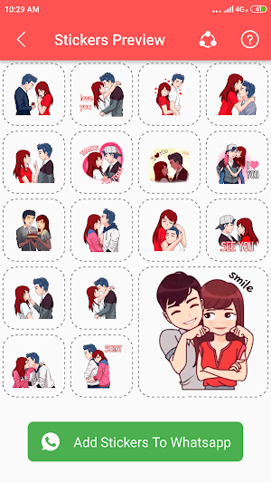 Sad And Love Stickers For Whatsapp Screenshot 0