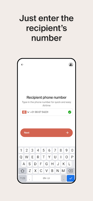 Transfer Galaxy Airtime Screenshot 1