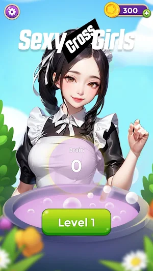 Sexy cross girls: word puzzle Screenshot 0