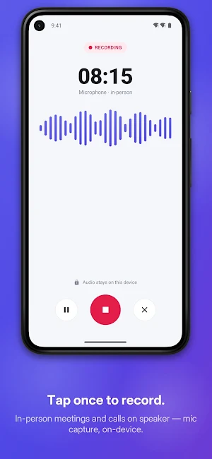 Meeting Recorder & Transcriber Screenshot 1