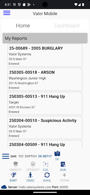 Valor IMS Mobile Screenshot 0