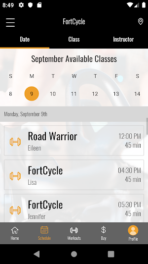 FortCycle Indoor Cycling Screenshot 2