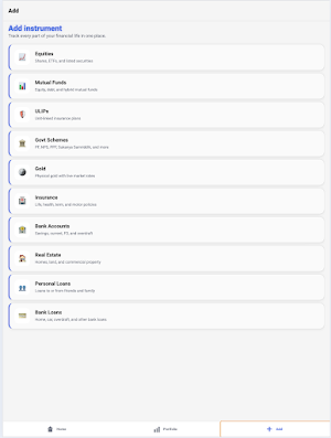 finTrk Screenshot 1