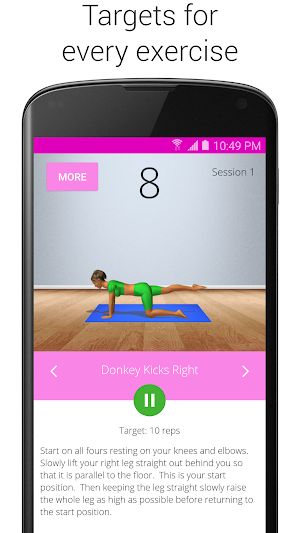 5 Minute Butt and Legs Workout Screenshot 1
