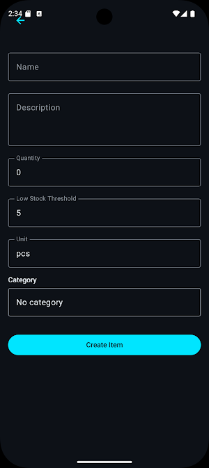 Neon Inventory Screenshot 2