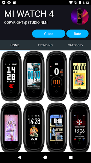 Mi4Watch - WatchFace for Xiaomi Mi Band 4 Misfits Screenshot 0