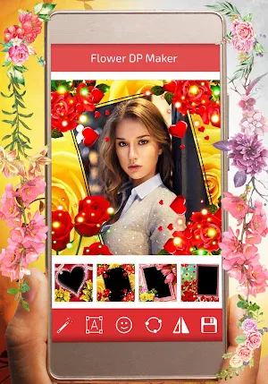 Flower Frame DP for Insta/FB Screenshot 1