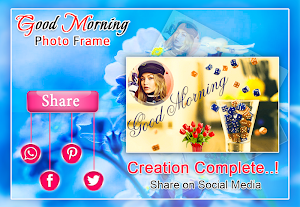 Good Morning Photo Frame Screenshot 2