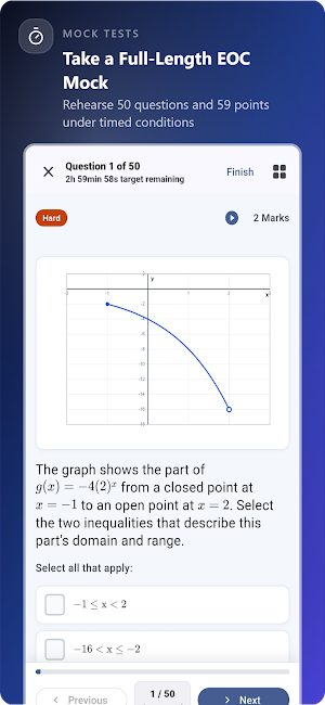Texas Algebra 1 EOC Prep Screenshot 3