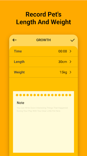 Pet Note - Record information Screenshot 2