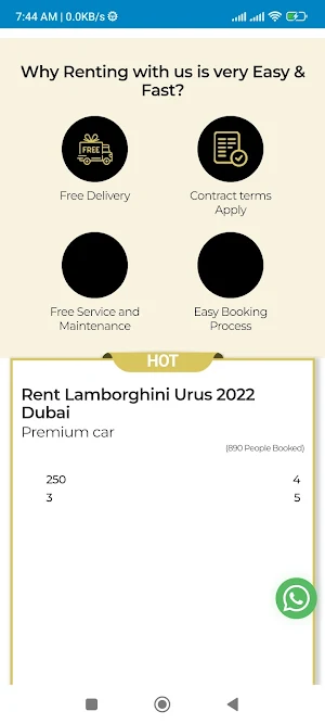 SSCar Rental Screenshot 0