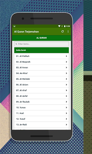 Al Qur'an Terjemahan Screenshot 0