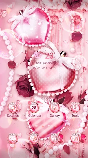 Valentine Heart Deco-Wallpaper Screenshot 0