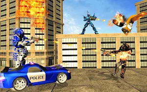 US Police Robot War Multi Robot Transformation Screenshot 2