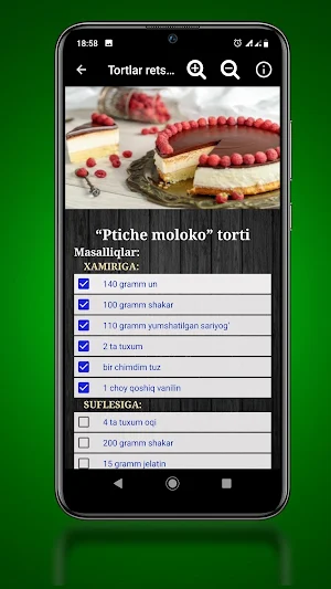 Tortlar retsepti Screenshot 1