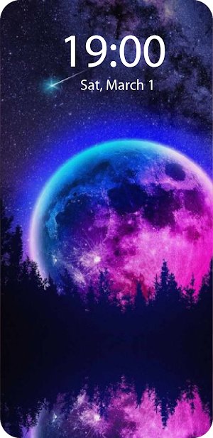 Purple Live Wallpaper Parallax Screenshot 3