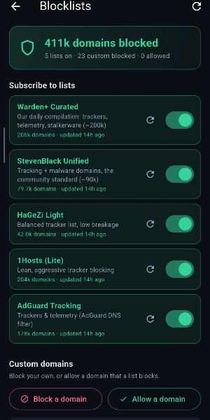 Warden: Firewall & Anti-Spy Screenshot 3