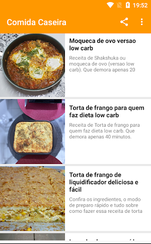 Comida Caseira Screenshot 2