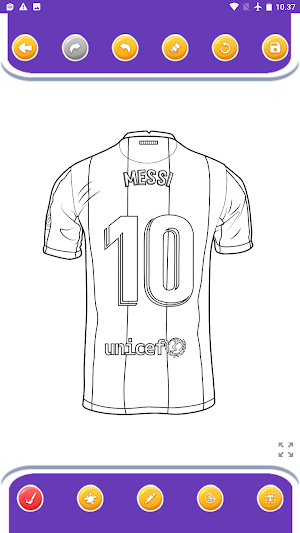 coloring football stars Screenshot 3