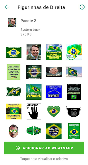 Figurinhas de Direita Screenshot 1