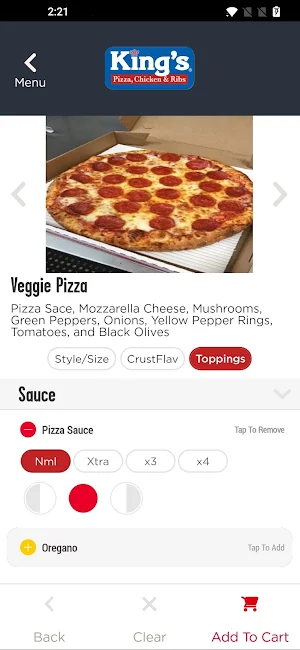 King's Pizza Roseville Screenshot 3