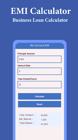 LoanEasy - EMI Loan Calculator Screenshot 3