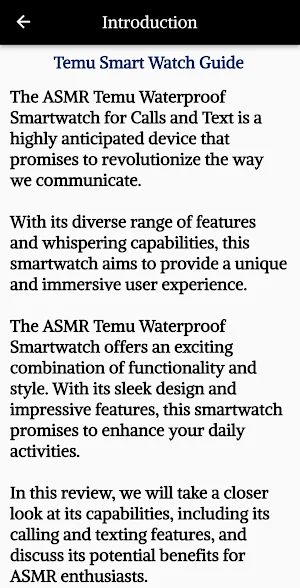 Temu Smart Watch Guide Screenshot 1
