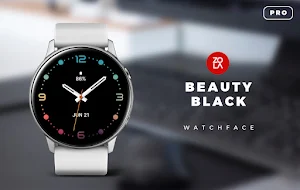 Beauty Black Pro Watch Face screenshot 1
