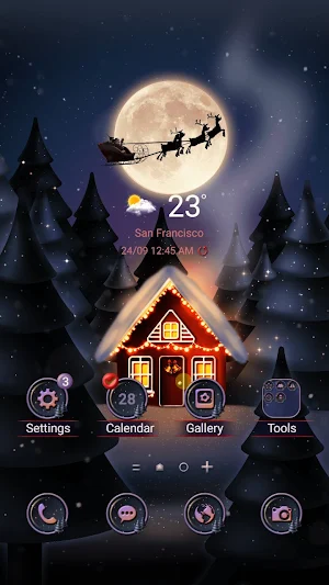 Twinkle Silent Night-Wallpaper Screenshot 0