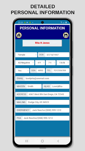 FAMILY MEDICAL DIARY Screenshot 2