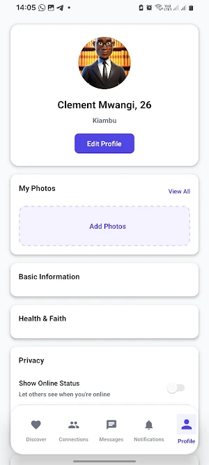 Isaiah Connect Screenshot 2