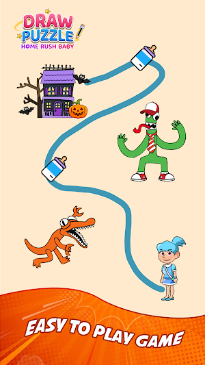 Draw To Home Puzzle Screenshot 2
