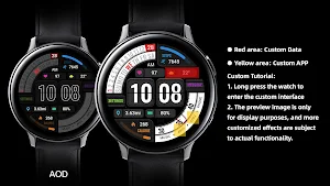 Diagonal Text ZKin Watch Face Screenshot 3