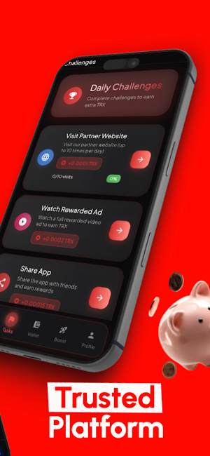 Tron Cloud Mining, TRX Miner Screenshot 1