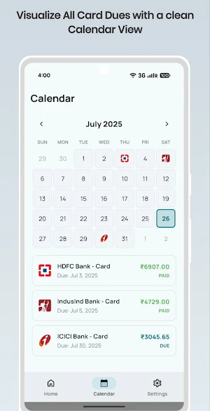 Card Cue - CC Bill Tracker Screenshot 1