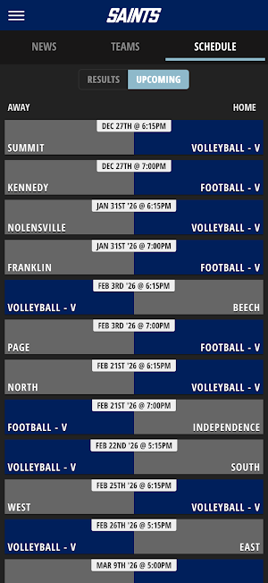 St. Andrew's Athletics Screenshot 2