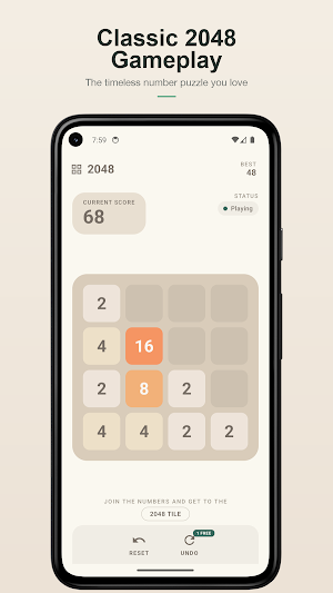 2048 AI Puzzle Offline Classic Screenshot 2