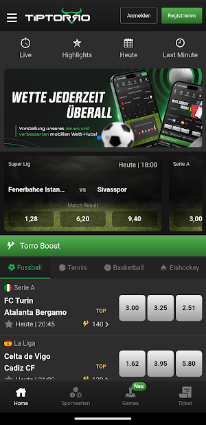 Tiptorro Mobile App Screenshot 0