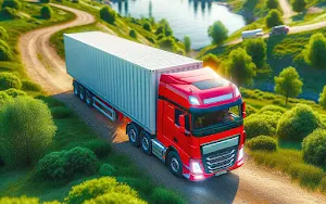 Hill cargo truck driving games Screenshot 1