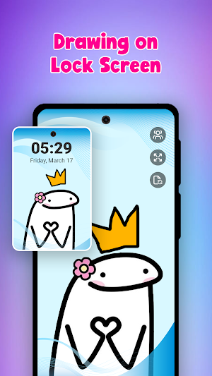 Lockscreen Drawing App Screenshot 1