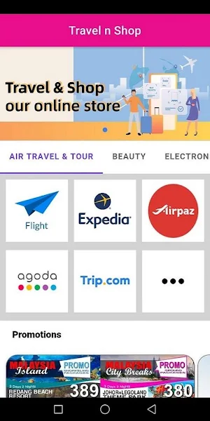 Travel n Shop Screenshot 0