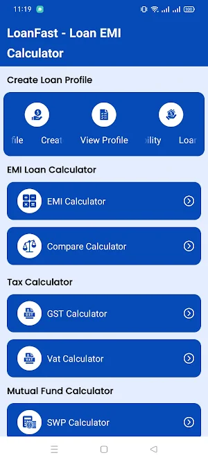 LoanFast - Loan EMI Calculator Screenshot 0